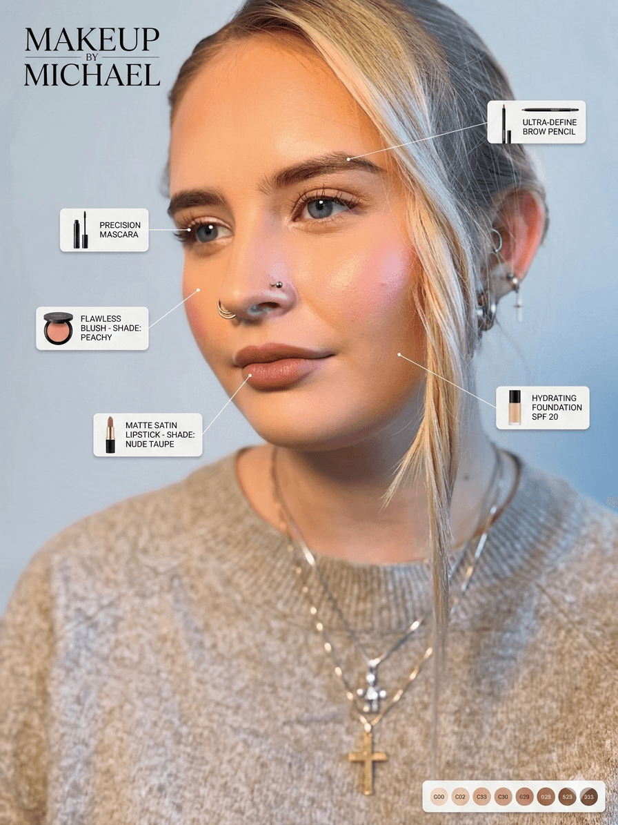 Signaturlook av Michael Douglas — tidløs soft glam med produktoversikt